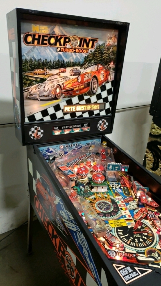 CHECK POINT PINBALL MACHINE DATA EAST 1991