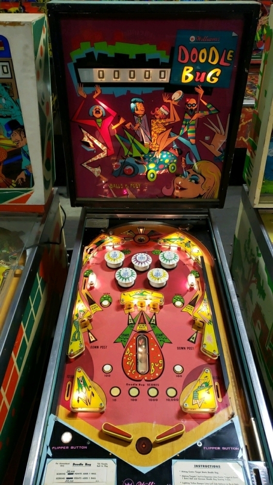 Doodle Bug Machine DOODLE BUG CLASSIC PINBALL MACHINE WILLIAMS 1971