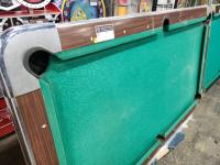 POOL TABLE VALLEY 7' SLATE TOP COIN OP WHITE WASH - 2