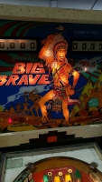 BIG BRAVE PINBALL MACHINE GOTTLIEB 1974 - 7