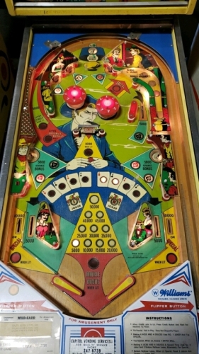 WILD CARD PINBALL MACHINE WILLIAMS 1977