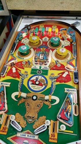 EL TORO CLASSIC PINBALL MACHINE WILLIAMS 1963