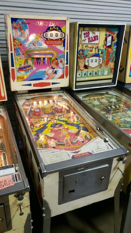 WING DING CLASSIC PINBALL MACHINE WILLIAMS 1964