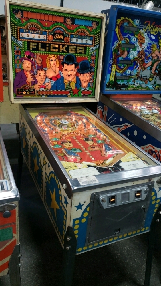 FLICKER 2 PLAYER PINBALL MACHINE BALLY 1975