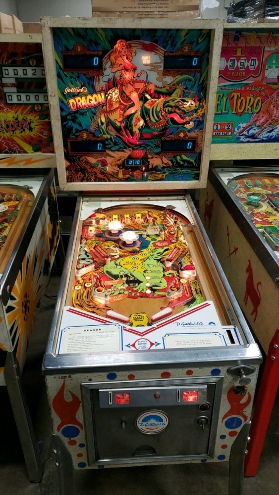 DRAGON S.S. PINBALL MACHINE GOTTLIEB 1978