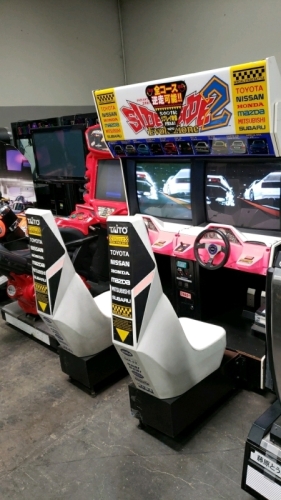 SIDE BY SIDE 2 SITDOWN RACING DUAL TWIN ARCADE GAME TAITO