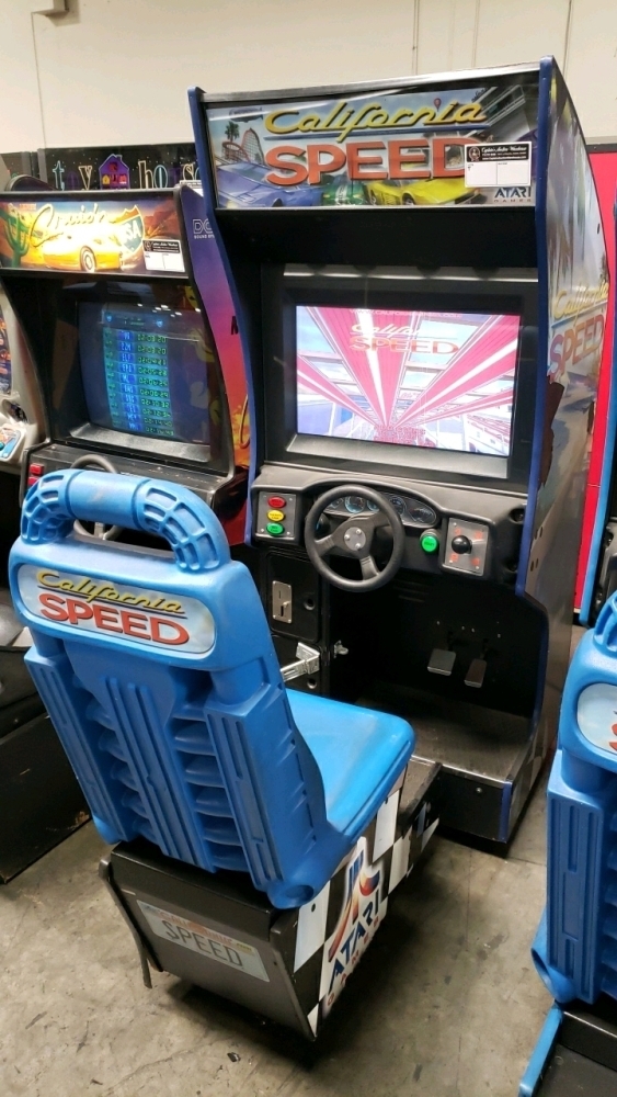 CALIFORNIA SPEED SITDOWN DRIVER ARCADE GAME ATARI #2