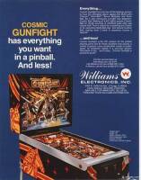 COSMIC GUNFIGHT CLASSIC PINBALL MACHINE WILLIAMS 1982 - 14