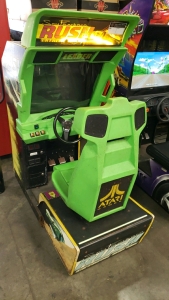 RUSH RACING SITDOWN ARCADE GAME ATARI