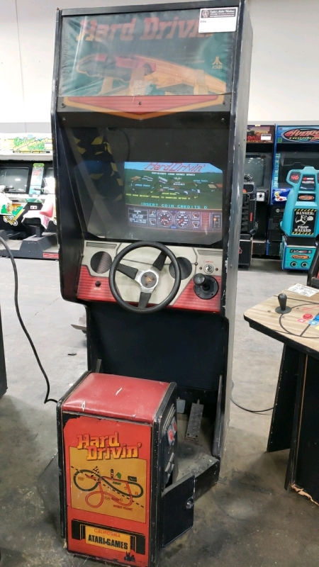 HARD DRIVIN' UPRIGHT RACING CLASSIC ARCADE GAME ATARI