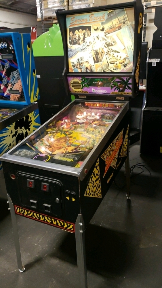 Spring Break Pinball Machine SPRING BREAK PINBALL MACHINE GOTTLIEB 1987 SYSTEM 80B