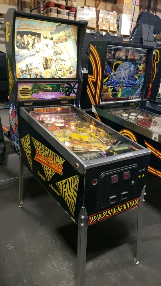 Spring Break Pinball Machine SPRING BREAK PINBALL MACHINE GOTTLIEB 1987 SYSTEM 80B