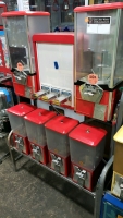 COMBO BULK CANDY CAPSULE VENDING RACK SAI