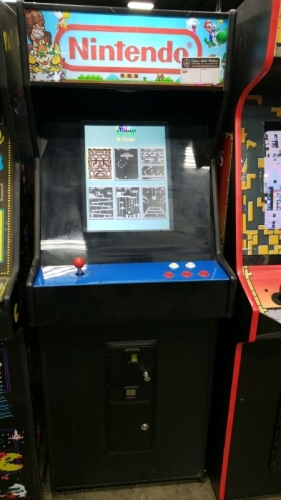 NINTENDO THEME UPRIGHT CAB W/ MULTICADE CLASSICS ARCADE