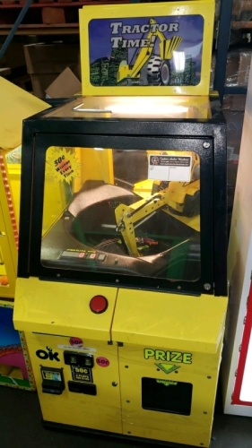TRACTOR TIME CANDY SHOVEL ROTORY MERCHANDISER OK MFG