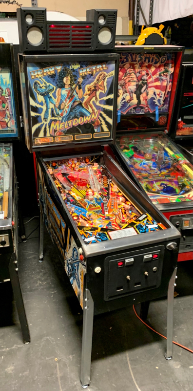 HEAVY METAL MELTDOWN PINBALL MACHINE BALLY 1987