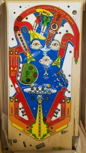 STAR TREK GOLD BALLY PINBALL PLAYFIELD DECK ONLY