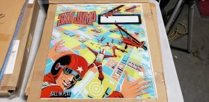 SKY JUMP PINBALL BACK GLASS ART GOTTLIEB