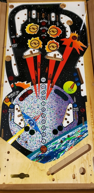 FIREPOWER PINBALL PLAYFIELD DECK ONLY. LICENSED BRAND NEW