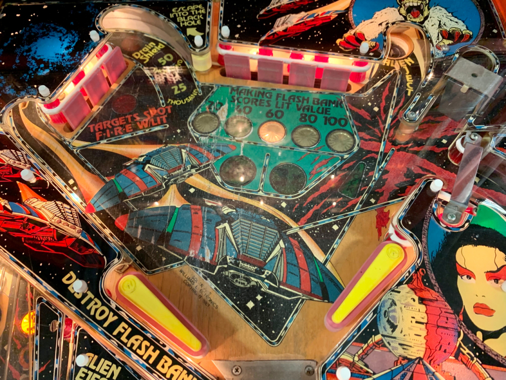 Solar System Pinball Machine SOLAR FIRE CLASSIC PINBALL MACHINE WILLIAMS 1981