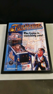 FUNHOUSE PINBALL FRAMED 20"x26" POSTER LICENSED REPRINT