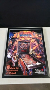 MEDIEVAL MADNESS PINBALL FRAMED 20"x26" POSTER LICENSED REPRINT