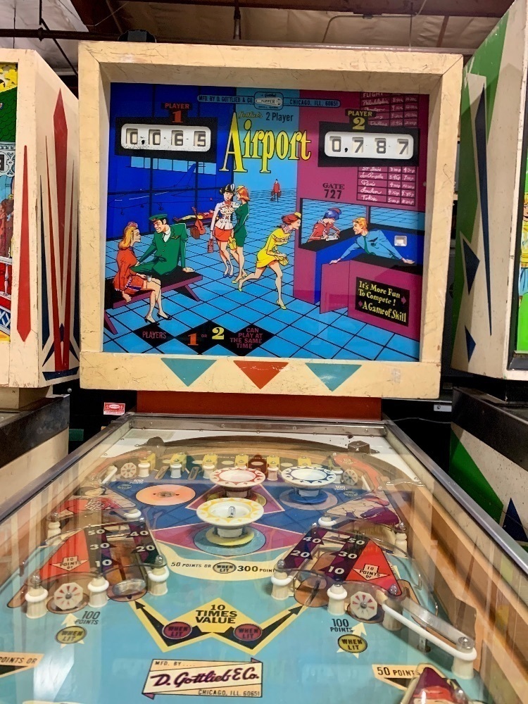 AIRPORT CLASSIC PINBALL MACHINE GOTTLIEB 1969