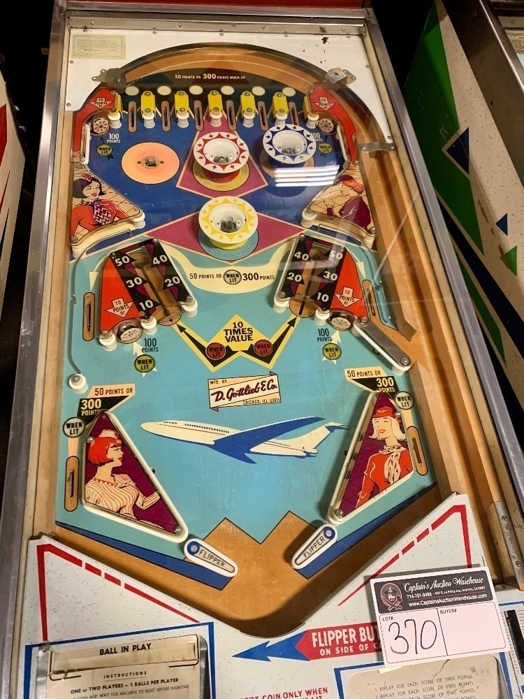 AIRPORT CLASSIC PINBALL MACHINE GOTTLIEB 1969