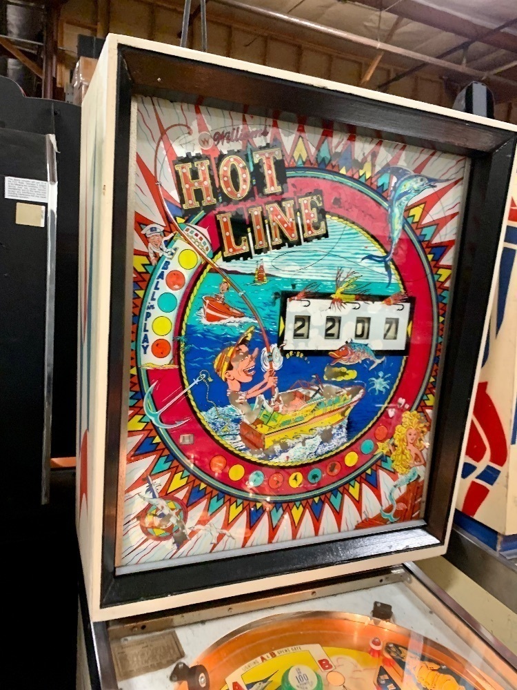 HOT LINE CLASSIC ONE PLAYER PINBALL MACHINE WILLIAMS 1966