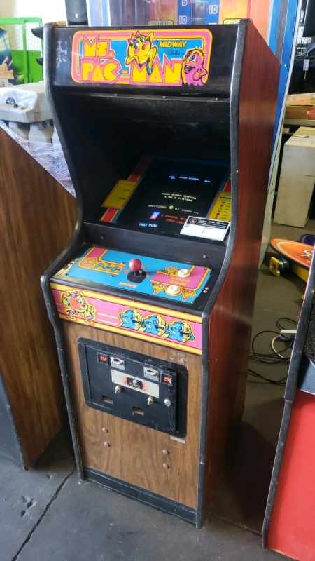 MS. PACMAN MINI CABARET UPRIGHT ARCADE GAME CLASSIC BALLY 13" CRT