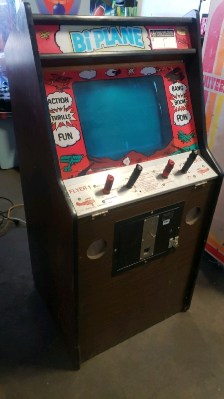 BI PLANE CLASSIC B&W CRT UPRIGHT ARCADE GAME