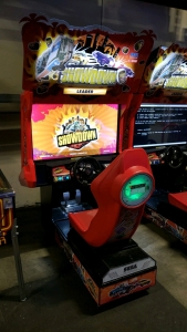 SEGA SHOWDOWN RACING DELUXE DRIVER ARCADE GAME #1