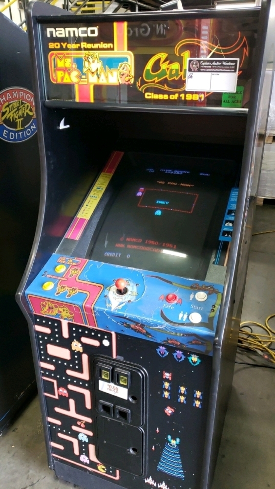 MS. PACMAN GALAGA CLASS OF 1981 UPRIGHT ARCADE GAME NAMCO #2