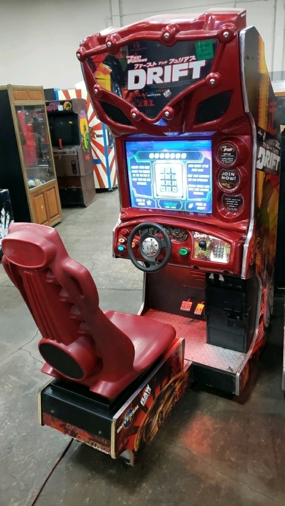 DRIFT DEDICATED RED CAB SITDOWN RACING ARCADE GAME #1