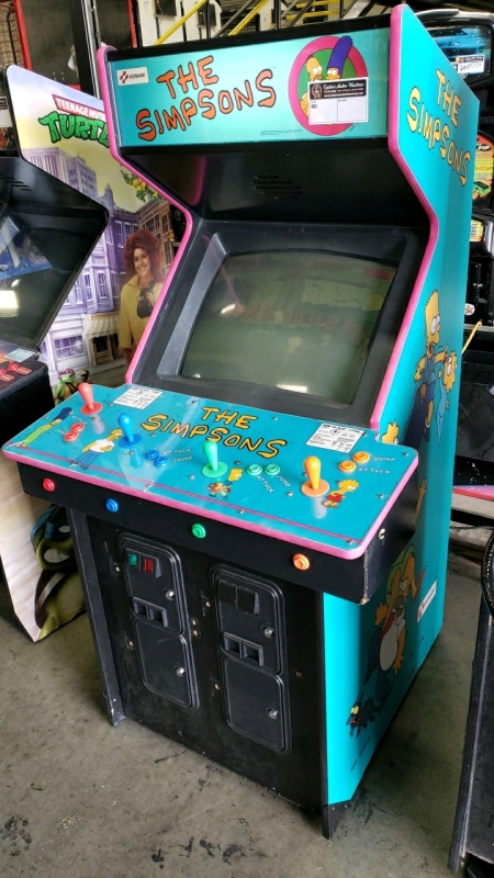 THE SIMPSONS 4 PLAYER ARCADE GAME KONAMI