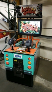 LET'S GO JUNGLE UPRIGHT FIXED GUN SHOOTER ARCADE GAME SEGA