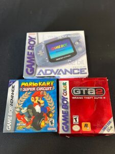 Nintendo GBA (Game Boy Advance) Complete + Mario Kart & GTA CIB