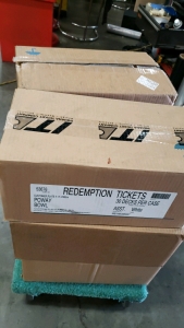 8 BOX LOT- BRAND NEW REDEMPTION GAME TICKETS