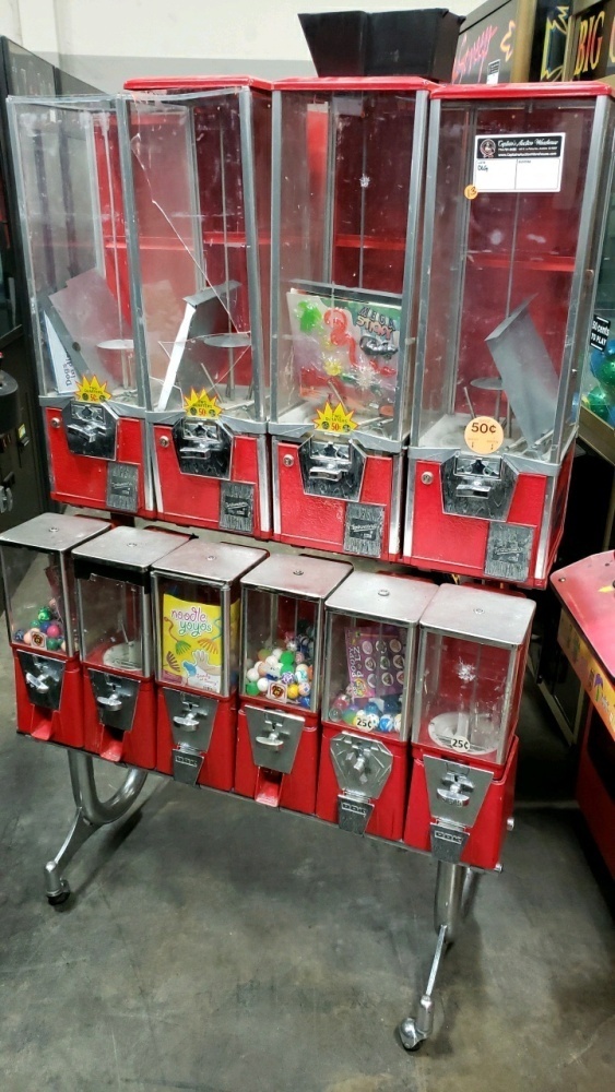 Chain Rack Vending Machine NORTHWESTERN 10 HEAD COMBO BULK VENDING RACK