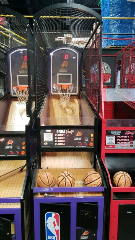 NBA HOOPS FULL SIZE BASKETBALL SPORTS ARCADE GAME PHOENIX SUNS