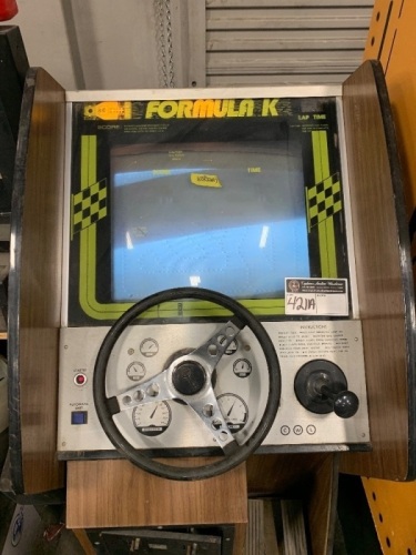 FORMULA K RACING ANTIQUE CLASSIC ARCADE GAME