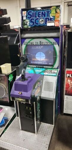 SILENT SCOPE SNIPER RIFLE SHOOTER ARCADE GAME KONAMI