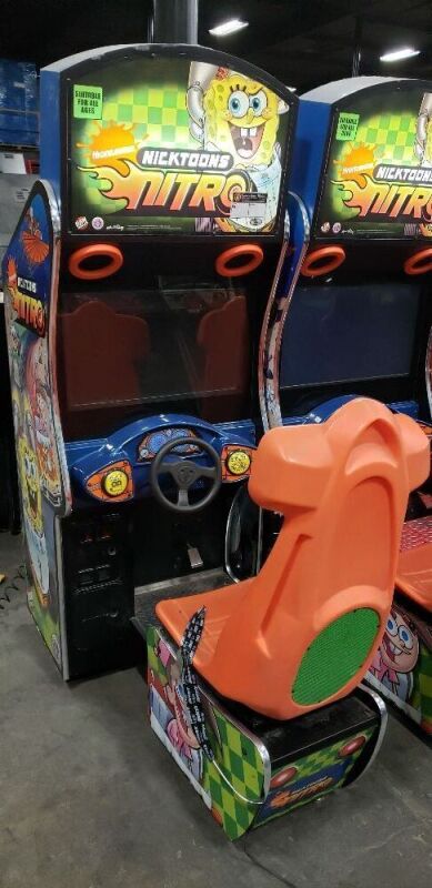 NICKTOONS NITRO RACING SITDOWN ARCADE GAME RAW THRILLS #2