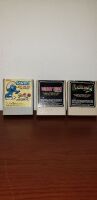 Lot of 3 Coleco Video Game Cartridges- SMURFS Save the Day, Donkey Kong, Venture.,