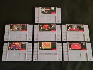 Super Nintendo 7 Game lot Original SNES games