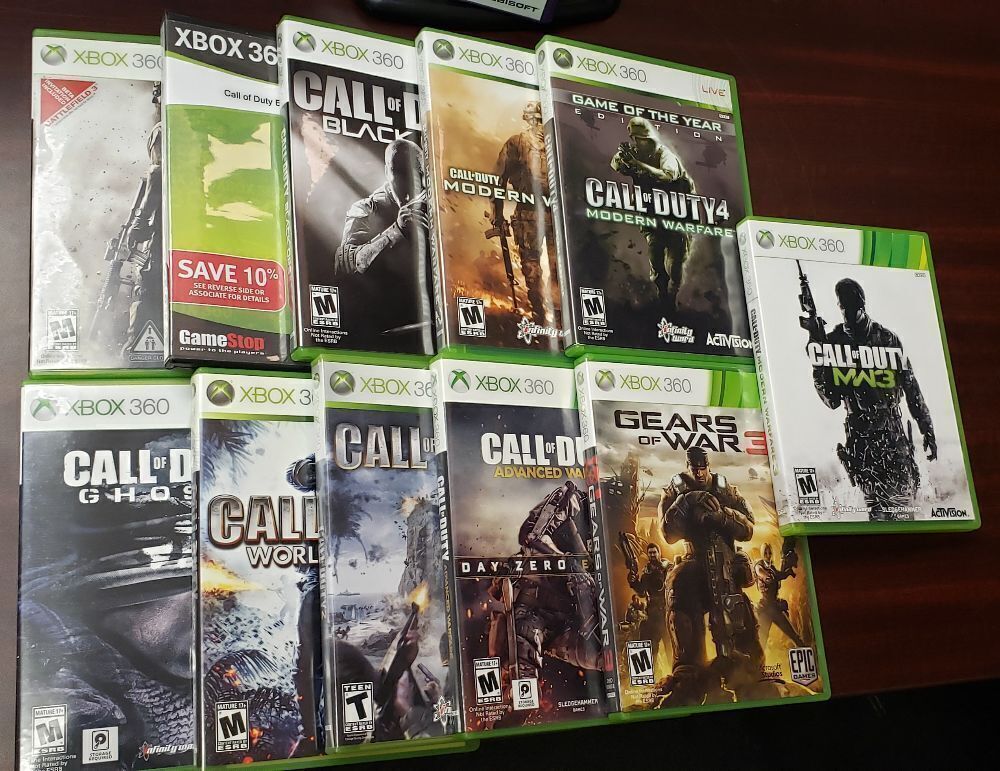 Lot 6 Jeux De Tir XBOX 360 VF | Call Of Duty 3, Crysis 2, Medal Of Honor | Loose
