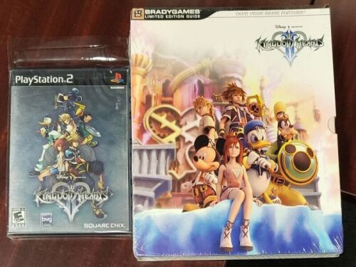 KINGDOM HEARTS II DISNEY SQUARE ENIX COLLECTIBLE BOOK SET NIB + PLAYSTATION 2 GAME