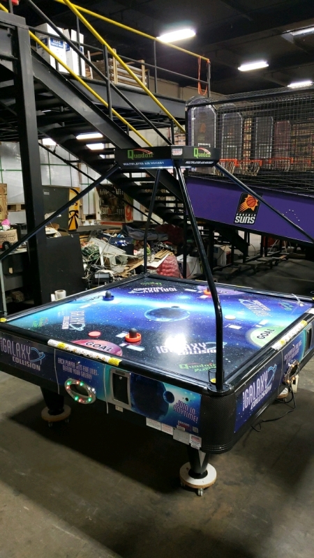 AIR HOCKEY GALAXY COLLISION QUAD AIR HOCKEY W/ OVERHEAD SCORING