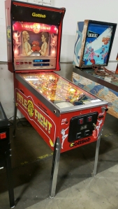 TITLE FIGHT PINBALL MACHINE GOTTLIEB PREMIER RARE! MECHANICAL BACK BOX