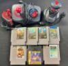 Nintendo Quickshot controller lot with games